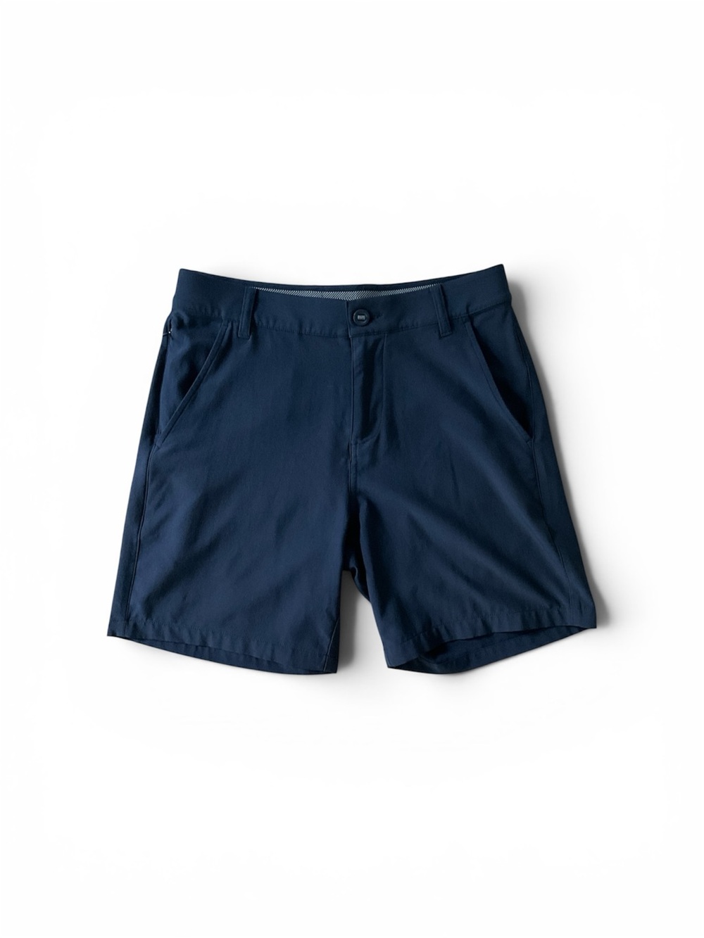 Puma Men's Dark Navy Flat-Front Casual Shorts